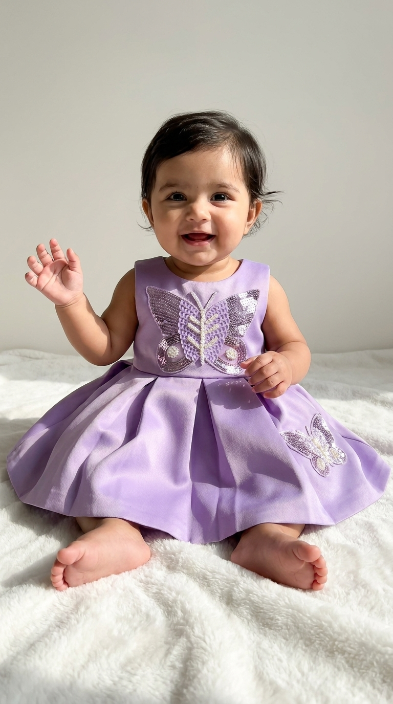 Lavender Butterfly Dream Party Dress