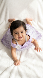 Ethnia Lavender Sequin Blossom Dress