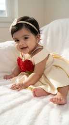 Rosy Bloom Baby Girl Party Dress
