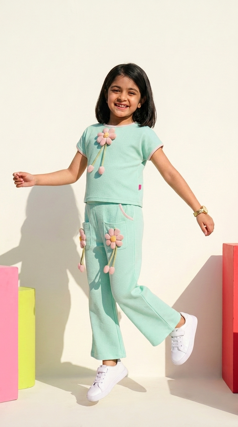 Mint Bloom Floral Co-Ord Set