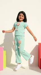 Mint Bloom Floral Co-Ord Set