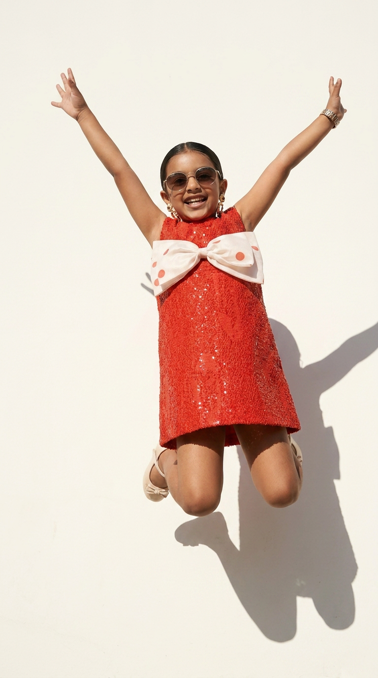 Rosella Bow Sequin Dress