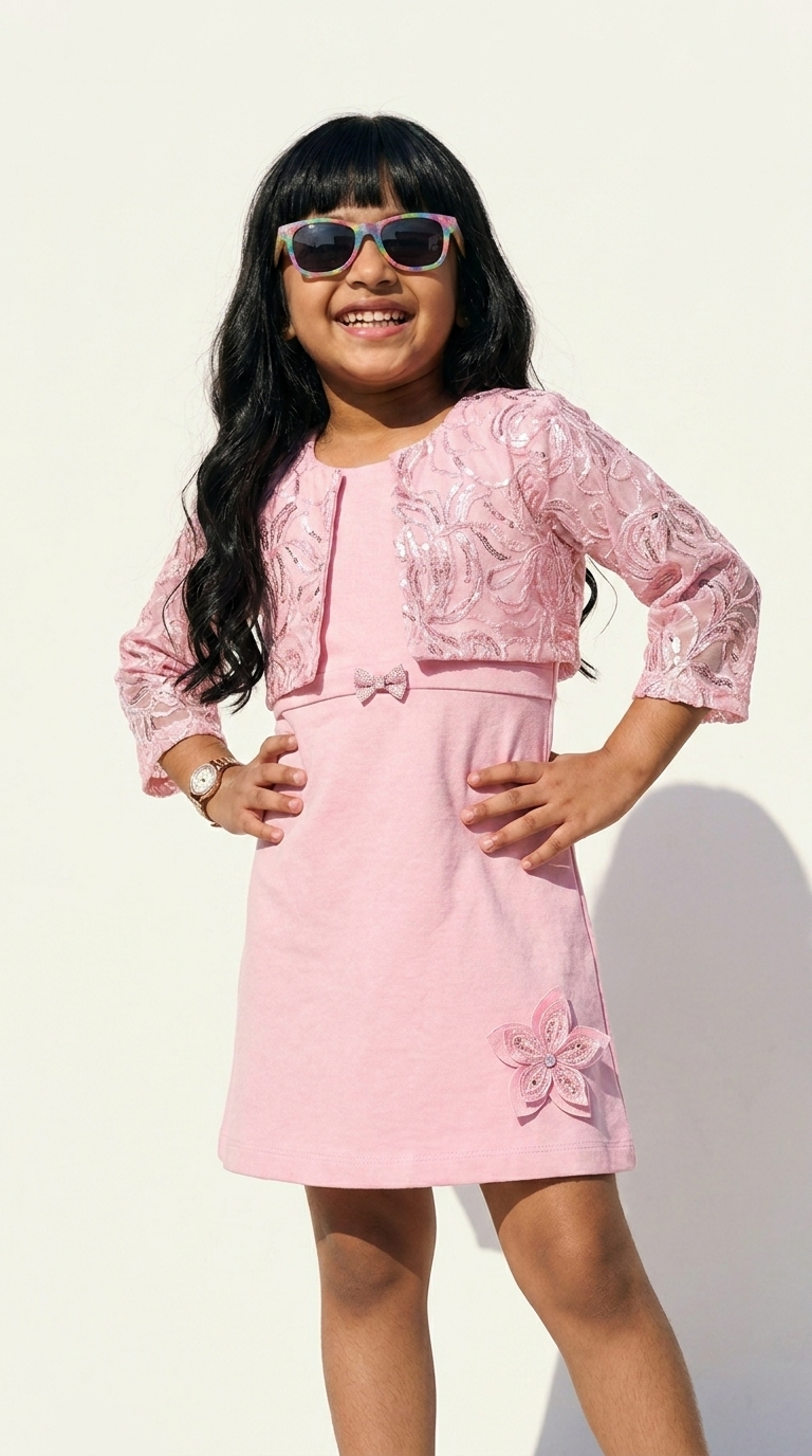 Roselle Blush Floral Dress
