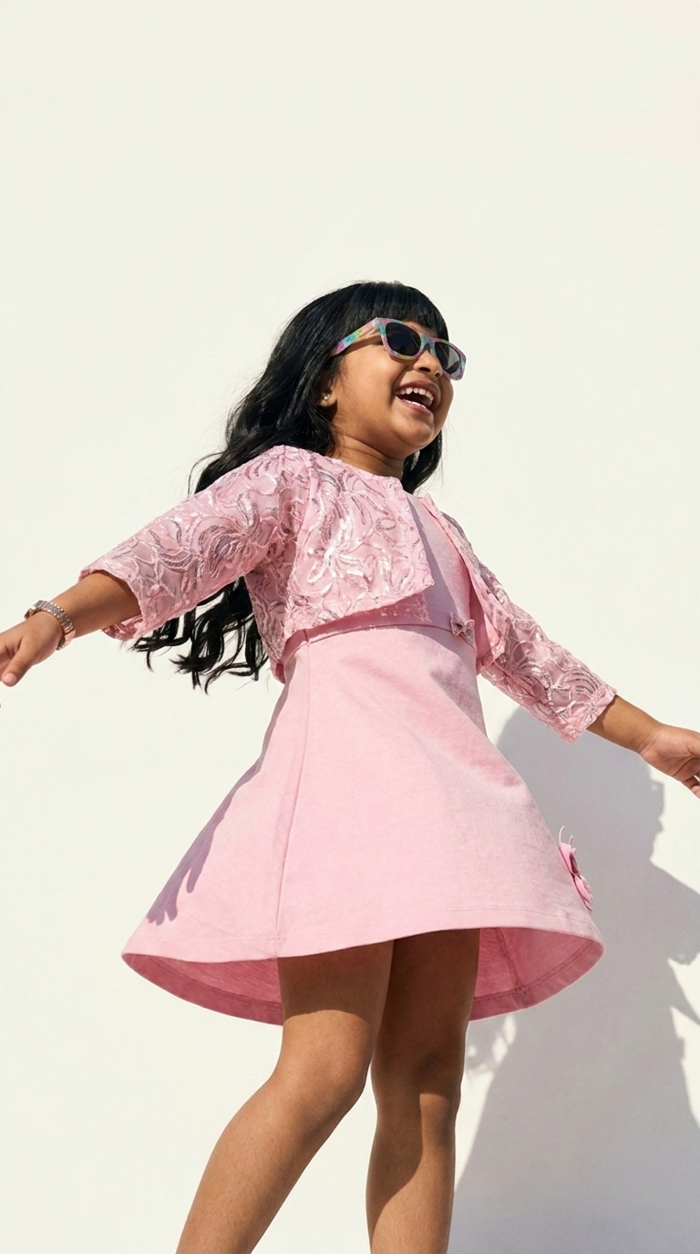Roselle Blush Floral Dress