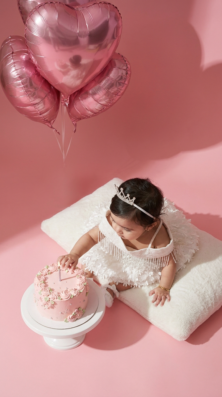 White Infant Sequin Organza Party Dress