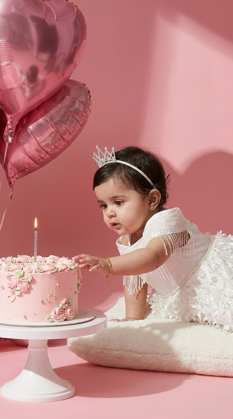 White Infant Sequin Organza Party Dress