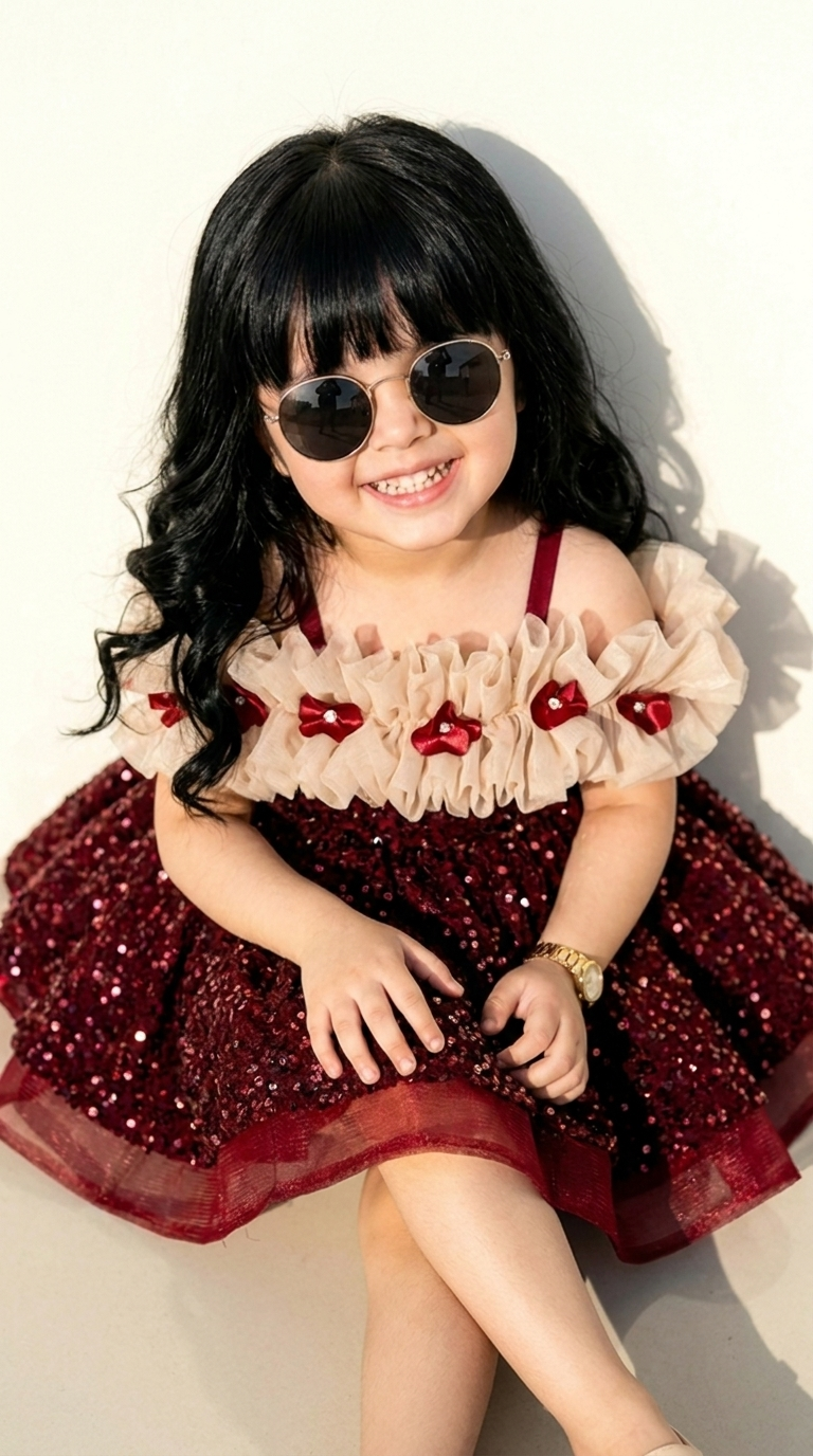 Ruby Rose Ruffle Sequin Dress