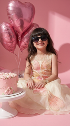 Butterfly Bloom Sequin Organza Party Dress