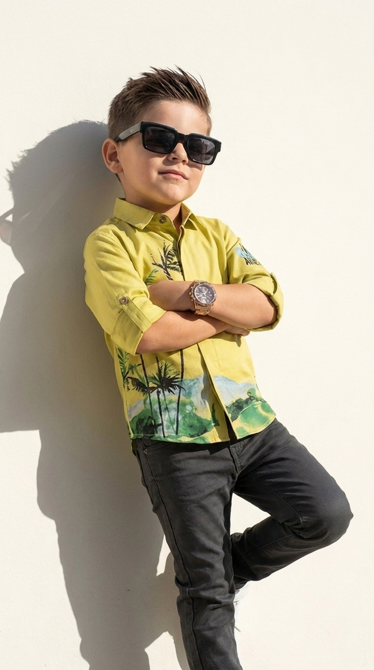 Tropical Sunshine Boys Shirt & Pant Set