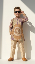 Boys’ Heritage Mosaic Kurta Set