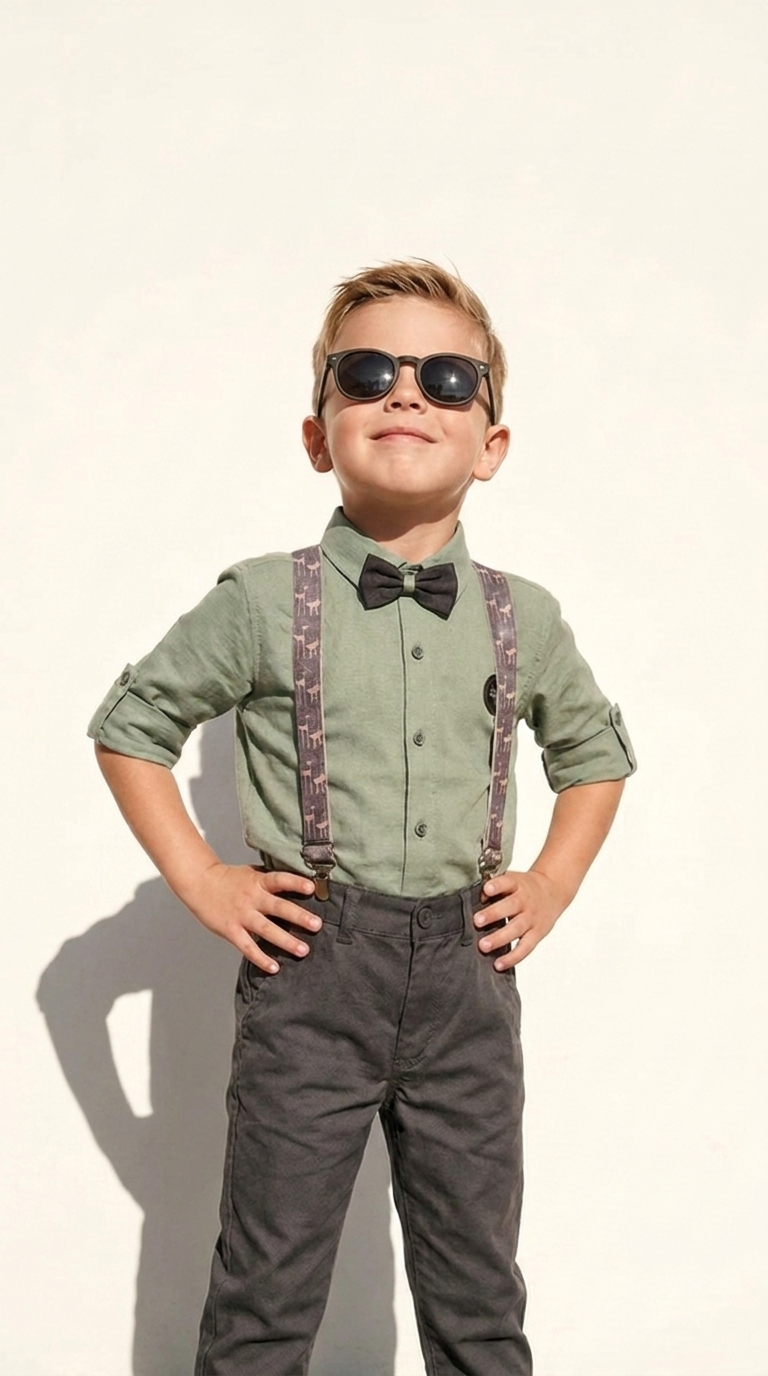 Boys’ Sage Gentleman Suspender Set