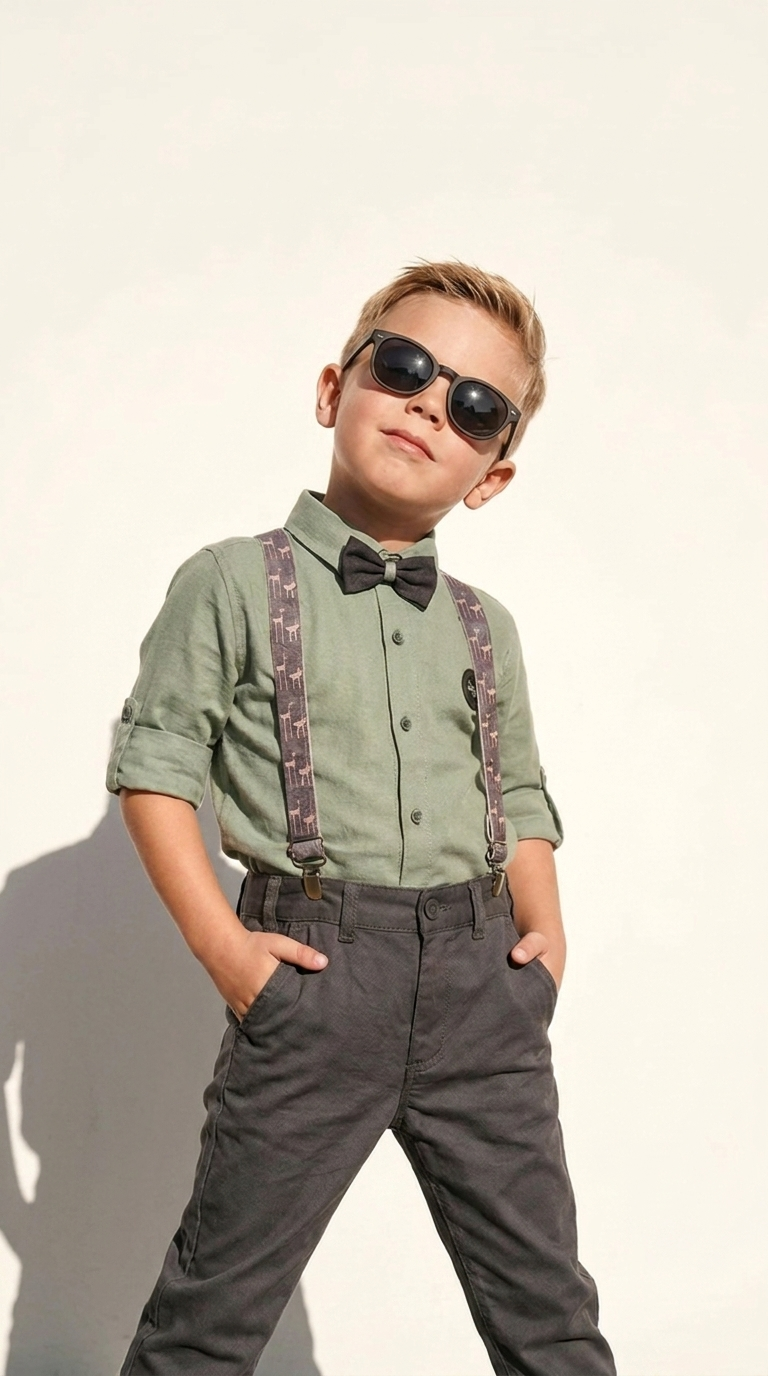 Boys’ Sage Gentleman Suspender Set