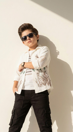 Nature Sketch Embroidered Cargo Set