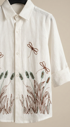 Nature Sketch Embroidered Cargo Set