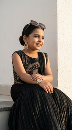 Midnight Celestial Mermaid Lehenga Set