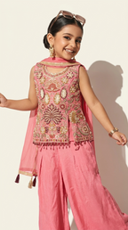 Rose Royale Embellished Palazzo Set