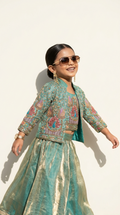Emerald Peacock Royale Sharara Set