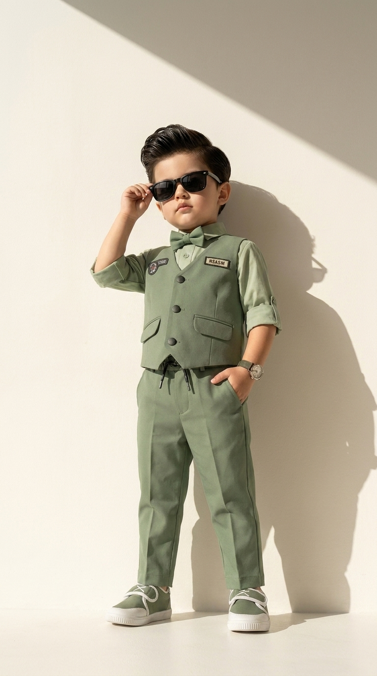Sage Commander Waistcoat Set