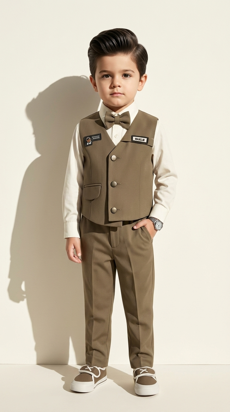 Mocha Gentleman Waistcoat Set