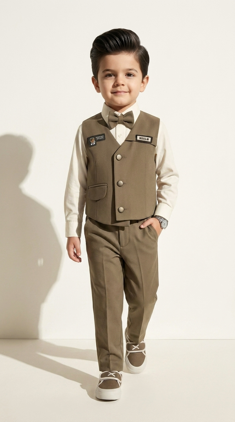 Mocha Gentleman Waistcoat Set