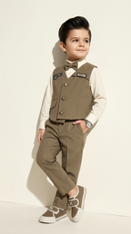 Mocha Gentleman Waistcoat Set