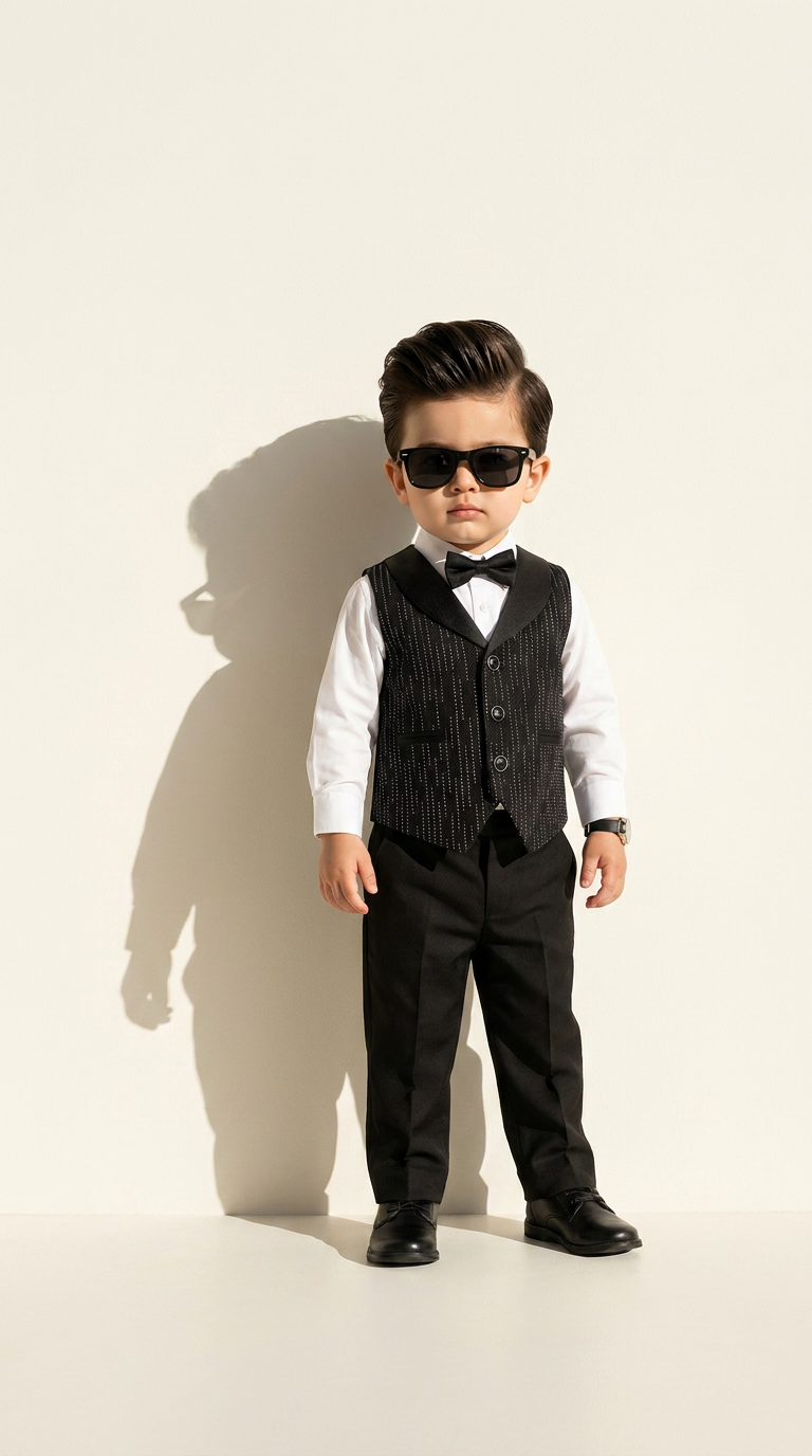 Midnight Royale Pinstripe Tuxedo Set