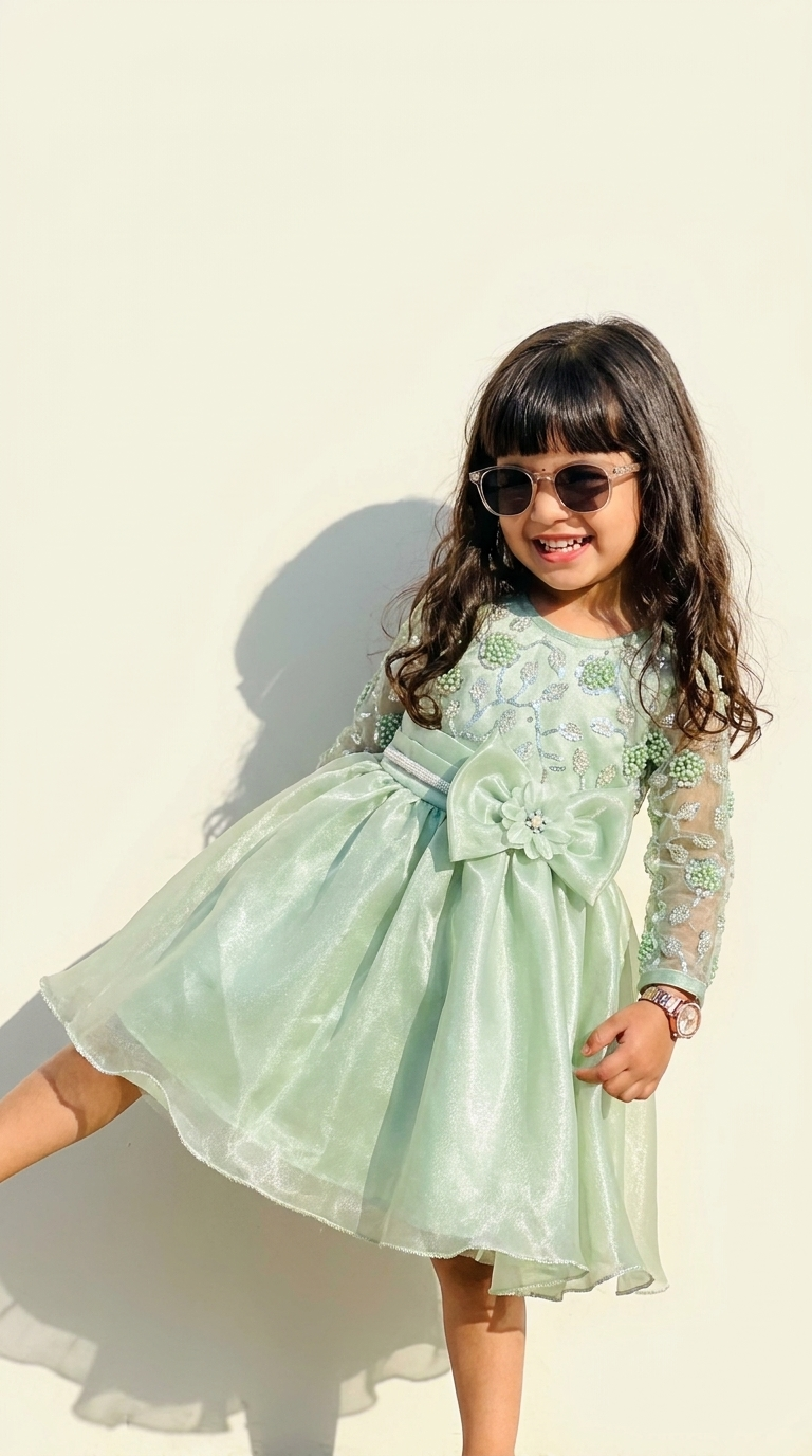 Mint Blossom Enchanted Party Dress