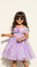 Lavender Bloom Sparkle Princess Dress