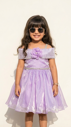 Lavender Bloom Sparkle Princess Dress