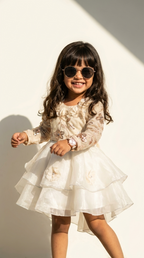 Ivory Starlight Blossom Party Dress