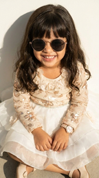 Ivory Starlight Blossom Party Dress