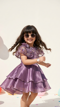 Lavender Enchanted Blossom Party Dress