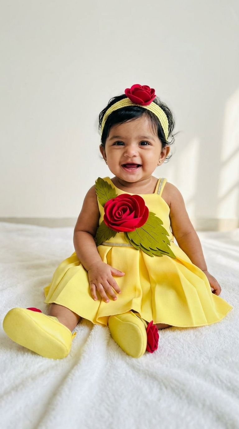 Sunshine Rose Garden Party Dress