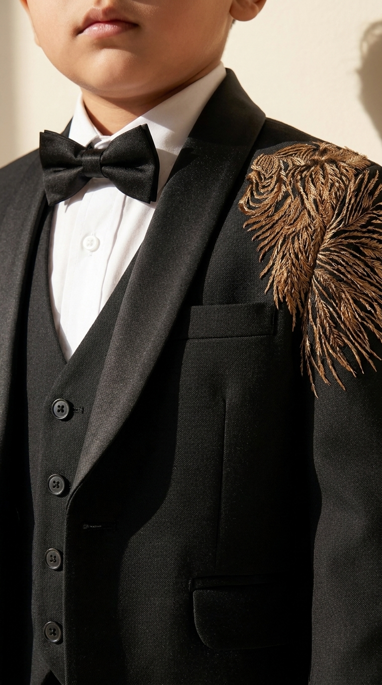 Midnight Royale Embellished Tuxedo Suit