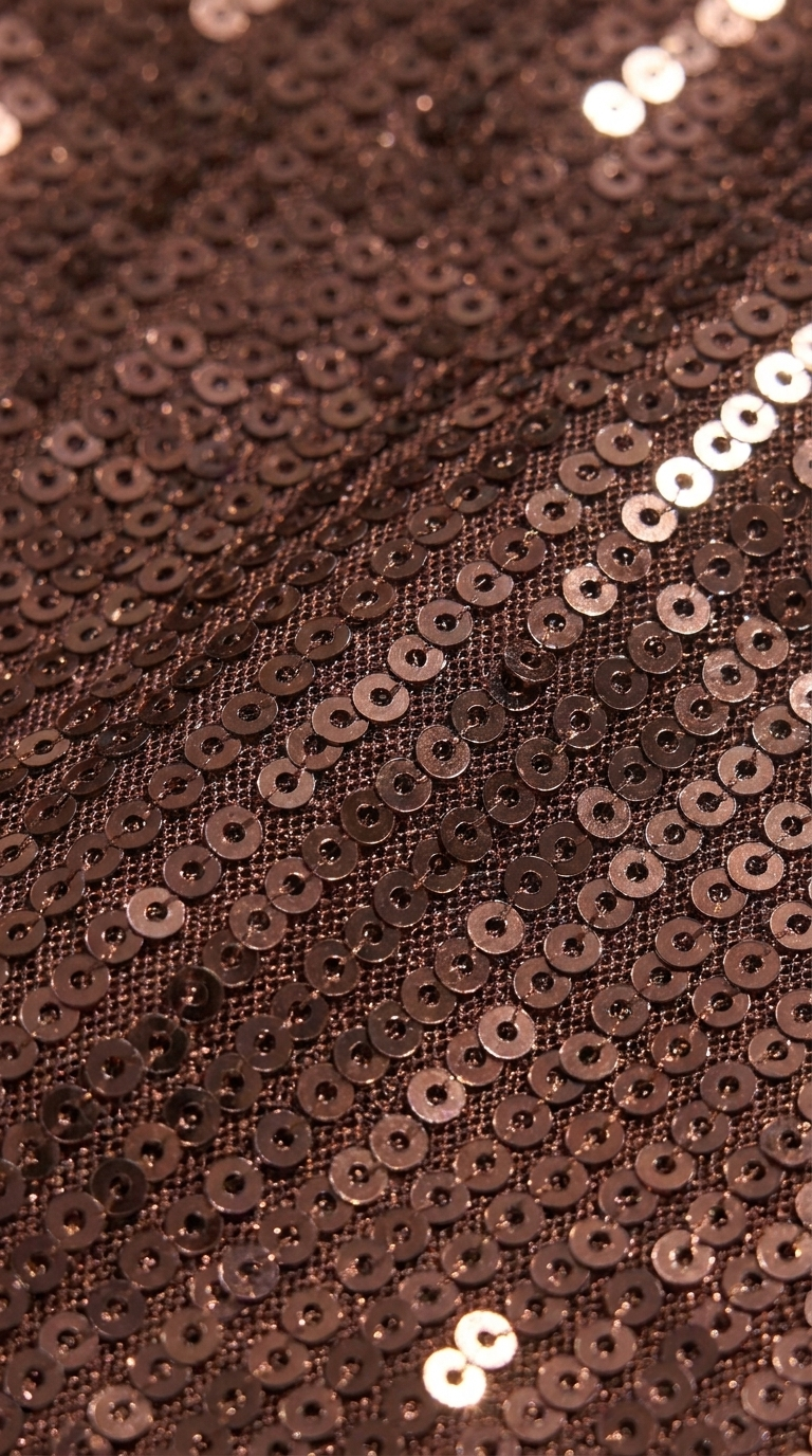 Mocha Rose Luxe Sequin Party Dress