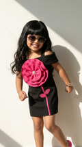 Midnight Bloom Statement Party Dress