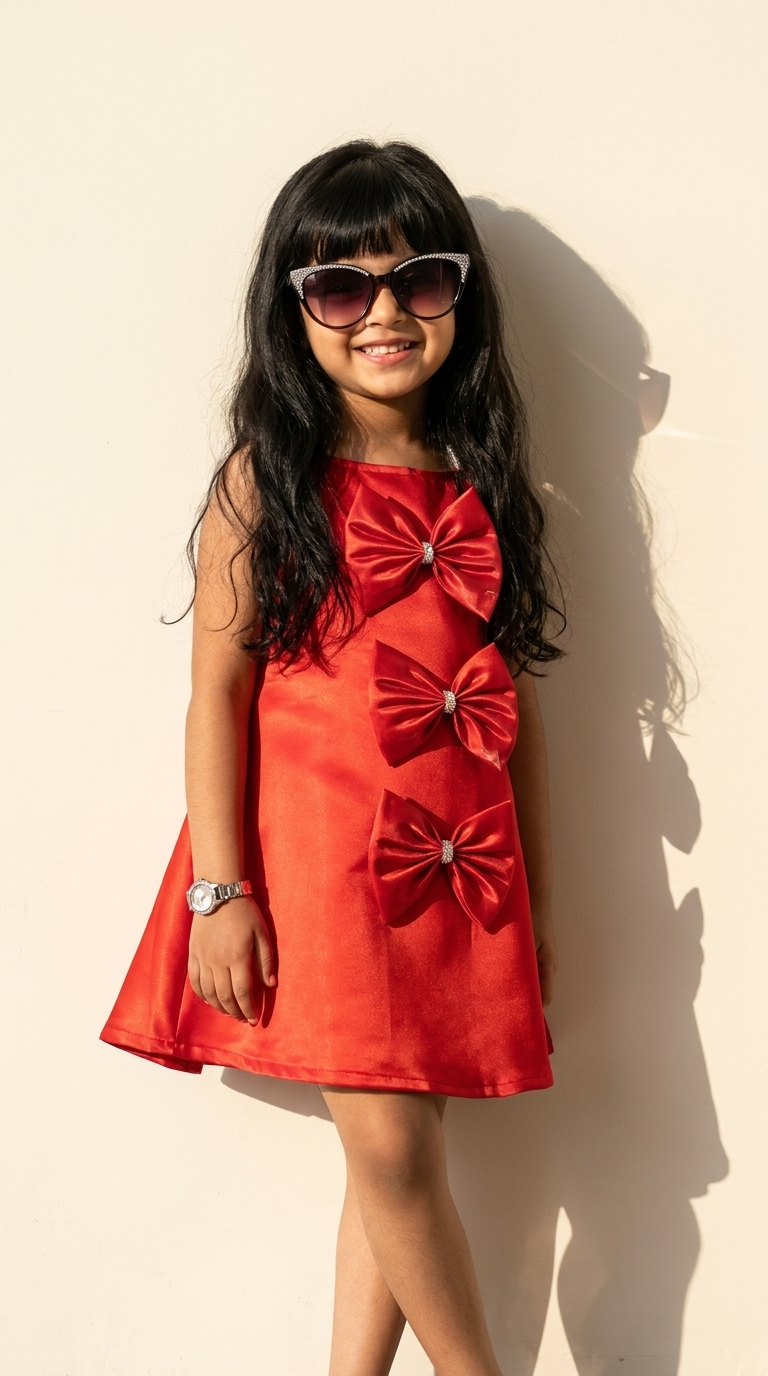 Scarlet Bow Charm Party Dress