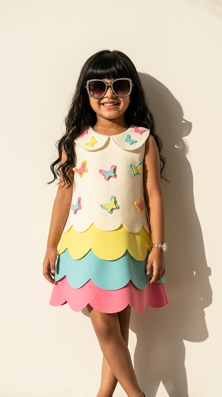 Candy Flutter Layered Party Dress