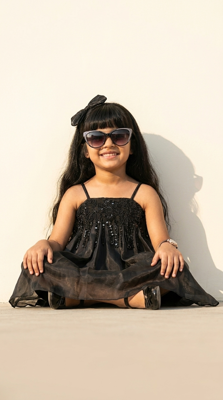 Midnight Sparkle Swing Dress