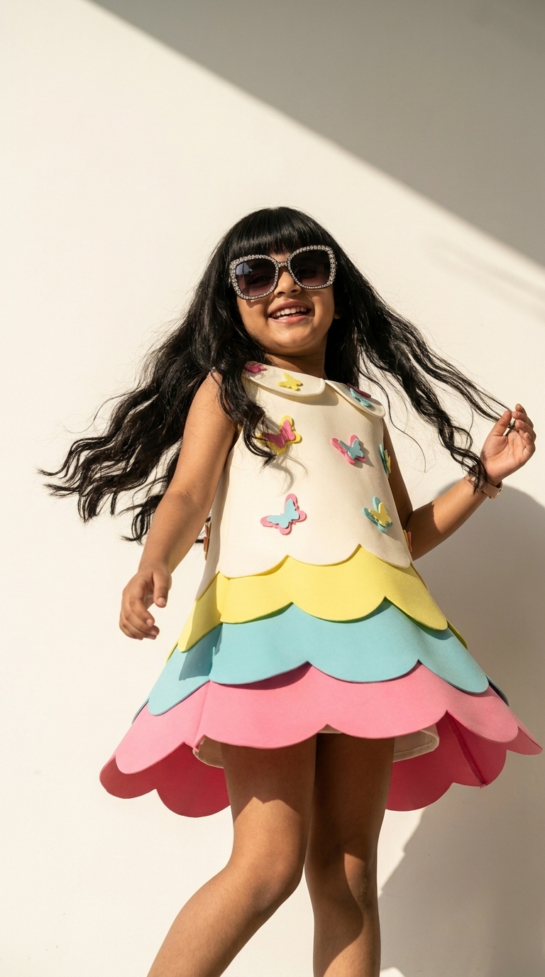 Candy Flutter Layered Party Dress