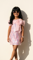 Blush Aurora Sequin Party Dress