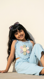 Sky Daisy Heart Co-ord Set