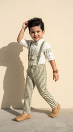 Olive Heritage Boys’ Suspenders Set