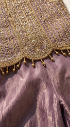 Lavender Luxe Embellished Palazzo Set