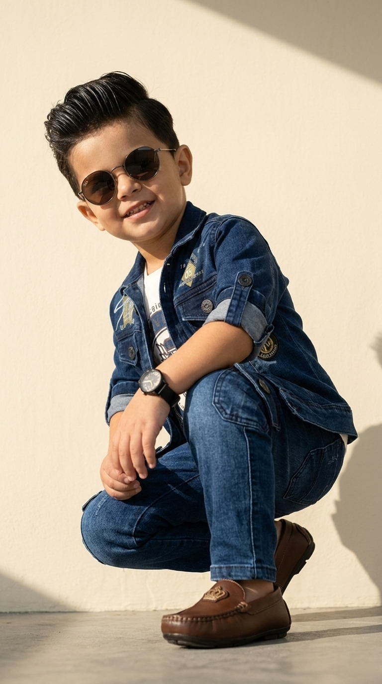 Boys’ Urban Denim Streetwear Co-ord Set