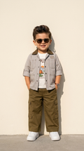 Urban Explorer Grey Jacket & Cargo Trouser Set