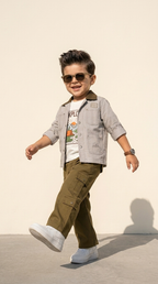 Urban Explorer Grey Jacket & Cargo Trouser Set