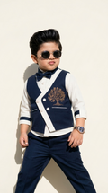 Regal Navy Charm – Boys’ 3-Piece Formal Set