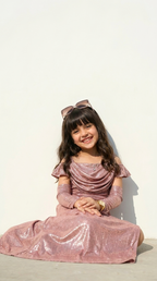 Ethnia Dusty Rose Shimmer Gown