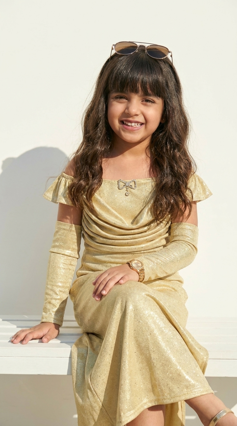Champagne Gold Shimmer Gown
